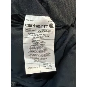 Carhartt Reversible Vest Womens Black Grey Sherpa Quilted OV5607-W XL thumbnail 6