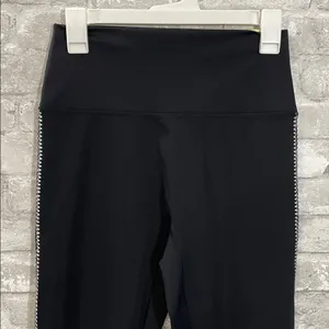 Aerie Black Goals High-Rise 7/8 Leggings with Side Detailing thumbnail 2