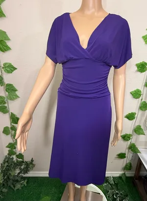 Enfocus Studio Elegant Purple Women's Dress thumbnail 1