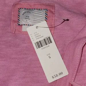 NWT Anthropologie Womens‎ Postmark Pink Ruffle Cold Shoulder Sweater Small New thumbnail 3