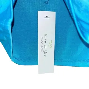 Bright Blue Sleeveless Crop Tank Top Summer‎ Basic Stretch Fitted F65 thumbnail 4