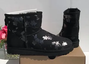 UGG Classic Mini Floral Foil Boots thumbnail 1