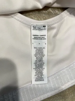 Nike Women's Swoosh Medium Support No Padded White Sports Bra Size L thumbnail 9