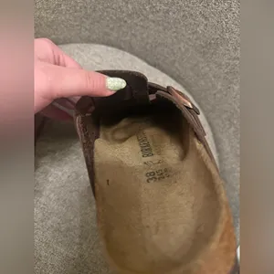Birkenstock Dark Brown Boston Oiled Leather Clogs - size 38 thumbnail 6