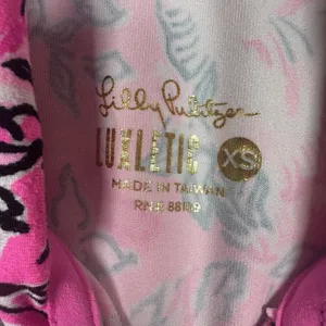 Lilly Pulitzer Luxletic Serena Jacket Womens XS Plumeria Pink UPF 50+ Full Zip thumbnail 5