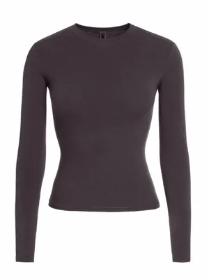 NWT Skims Cotton Jersey Long Sleeve T-Shirt SMALL thumbnail 1