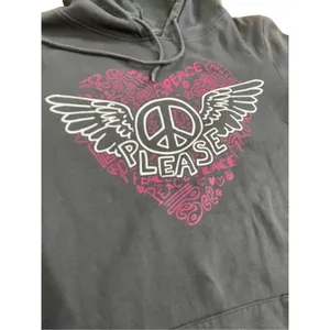Hybrid Tees “Peace Please” Gray Hoodie Sweatshirt hoodie‎ thumbnail 4