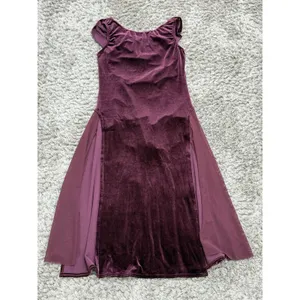 Weissman Adult Small Velvet Dance Costume Leotard Dress Ballet Aerial Skating thumbnail 3