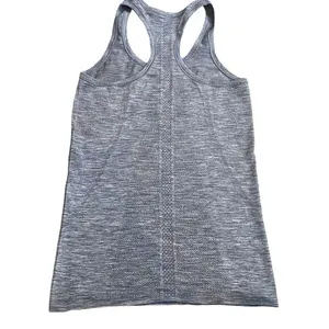 Lululemon Swiftly Tech Racerback Tank Size 4 Light Gray Marl Fitted Sporty‎ Gym thumbnail 3