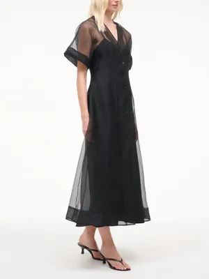 Staud Elle Dress in Black XS thumbnail 7