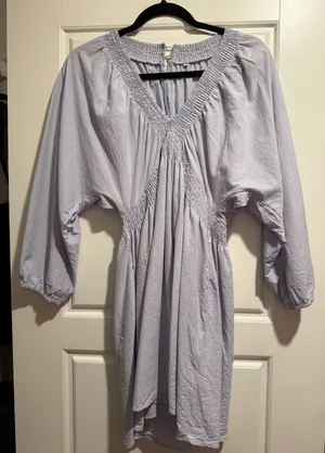 Amazon Blue Long Sleeve Shift Dress thumbnail 2