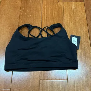 NWT Onzie chic black yago‎ workout sports bra size M thumbnail 3