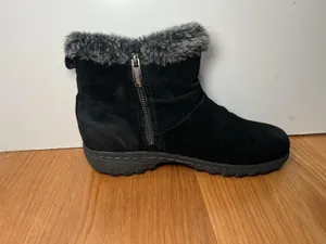 Khombu Boots Womens Size 6 Black Lindsey Faux Fur Ankle Winter Snow Booties thumbnail 5