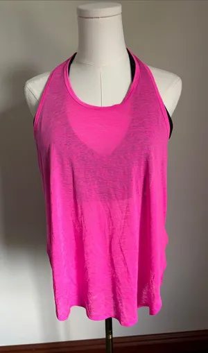Fabletics Hot Pink Racerback Layering Tank thumbnail 1