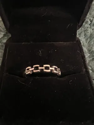 Women’s Stainless Steel Silver Band Size 7 thumbnail 2