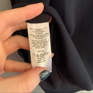 Ann Taylor Navy Knot Sleeve V-Neck Tank Top Size Medium Professional thumbnail 8