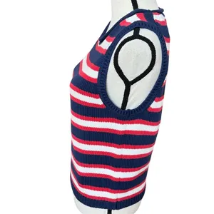 Gap Red White Blue 100% Cotton Sweater Vest XLARGE NWT Preppy USA thumbnail 4