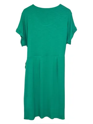 Chaps NWT Crewneck Knit Dress Green Short Sleeve Size XXL Womens thumbnail 9