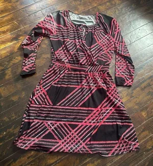 Lularoe peasant wrap look Jody artsy nursing L dress thumbnail 1