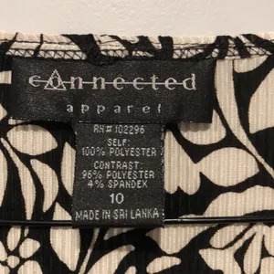 Vintage 90s Connected Apparel Black and White Ruffled Maxi Dress thumbnail 4