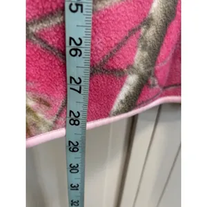 Realtree Pink/Green Pullover Long Sleeve Fleece Size XL APC‎ 1/4 Zip Beanie thumbnail 5