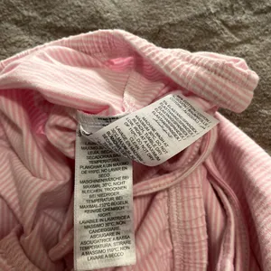 EDIKTED Pink & White Pinstripe Lounge Style Pants Drawstring Sz S EUC no pockets thumbnail 6