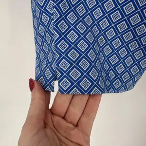 LuLu-b Womens Size 4 Blue Geometric Print Capri‎ Pants Cropped Leg UPF thumbnail 7