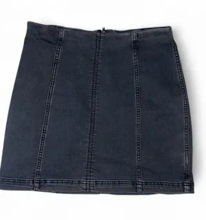 Free People Panel-Stitch Mini Skirt thumbnail 1