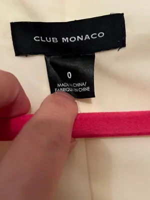 Club Monaco Square Neck Sculptural Sleeve Top in Egret thumbnail 8