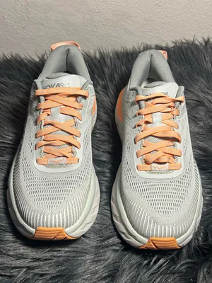 Hoka One One Bondi 7 Running Gray Harbor Mist Comfort Sneakers Size 5.5 thumbnail 2
