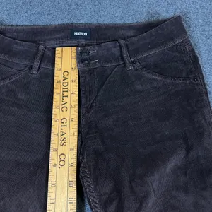 Hudson Collin Flap Skinny Jeans 29 Chocolate Brown Corduroy Low Rise Y2K Fall thumbnail 7