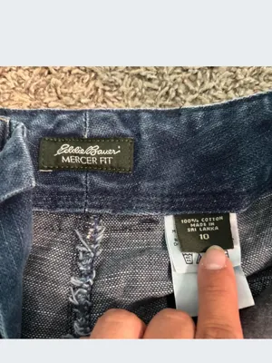 Eddie Bauer Blue Denim Cargo Shorts thumbnail 2