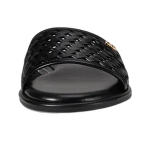 Michael Michael Kors Womens Saylor Perforated Slide Sandals Black 6.5M thumbnail 9