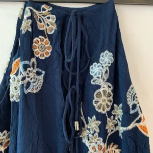J.O.A.‎ Navy Floral Embroidered Romper thumbnail 4