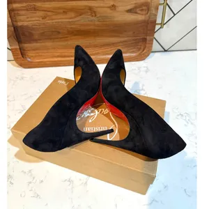 Christian Louboutin Alminette black suede 100MM pointed-toe pump size 38W2 thumbnail 11