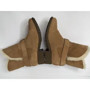 UGG BODIE Boots Suede Chestnut Women Size 9 Fold Over Warm Cozy Waterproof Girls thumbnail 5