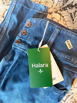 Halara S Womens High-Waist Stretch Skinny Jeans With Button Detail - Size S - Bl thumbnail 8