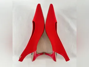 French Connection Viva Slingback Kitten Heel in Red Size 6.5 thumbnail 7