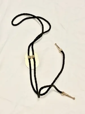 Corona Extra Texas Bolo Tie Beer Western Black Braided Cord Gold Tone thumbnail 2