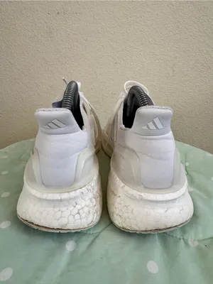 Adidas Ultraboost 5 shoes in a "Triple White" colorway Size 8 thumbnail 9
