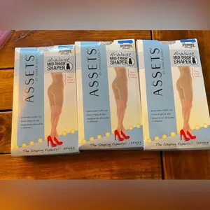 CUSTOM LISTING 2- Size 3 NWT Assets by Spanx Hi-Waist Mid-Thigh‎ Shaper Nude thumbnail 6