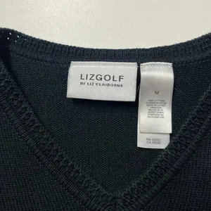 Liz Claiborne Vintage 100% cotton preppy knit sweater LizGolf‎ country club bookish classic thumbnail 9
