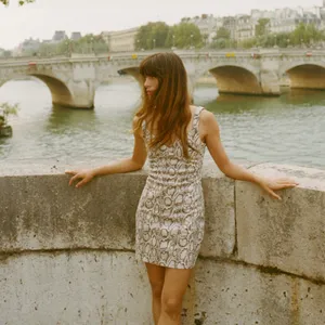 ZARA Animal Print‎ Snakeskin Faux Suede Mini Dress Black & Ecru Size Medium thumbnail 2