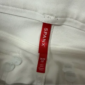 NWT‎ Spanx 1X Stretch Twill Cropped Pant Wide Leg Bright White Pull-On Casual thumbnail 4