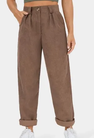 Halara Brown Corduroy Pants thumbnail 2