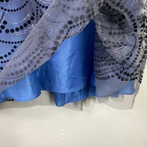Reign On Blue & Black Dot Circle Pattern Tulle Strapless Formal Mini Dress 13/14 thumbnail 3