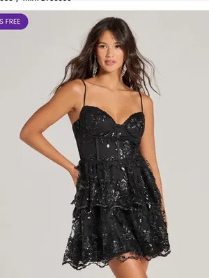 Windsor Black Homecoming Dress thumbnail 1