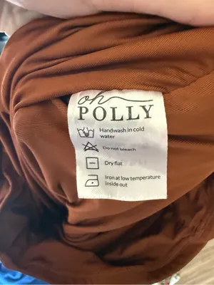 Oh Polly Sweet Talker Ruched Mini Dress Chocolate Brown Size 4 thumbnail 5