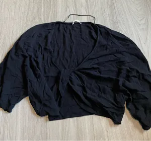 O'Neill Black Twist-Front Crop Top thumbnail 1