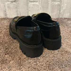 Steve Madden Lyanna black buckle loafers Y2K style NWOT thumbnail 5